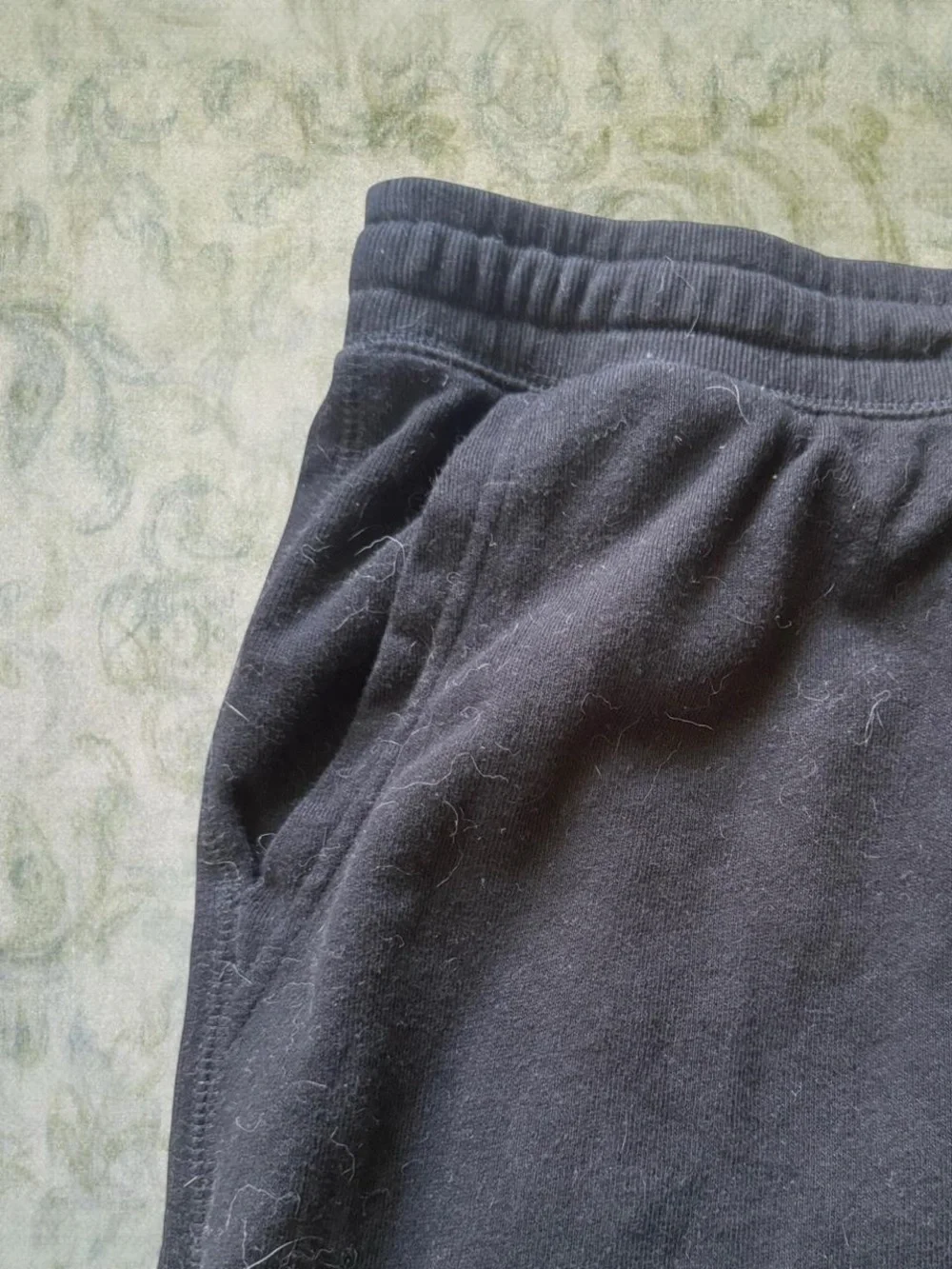 black joggers